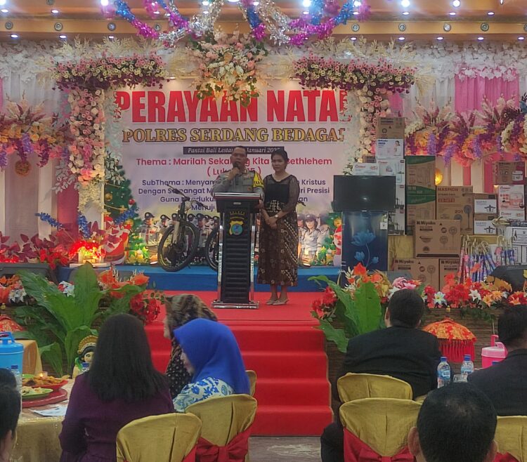 Polres Serdang Bedagai Rayakan Natal 2025 dengan Penuh Sukacita