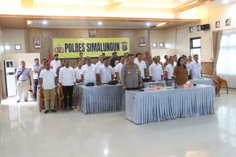 Kapolres Simalungun Ikuti Rakor Ketahanan Pangan untuk Program Penanaman Jagung 1 Juta Hektar