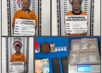 Polres Pematangsiantar Berhasil Amankan Tiga Terduga Pengedar Narkoba di Gubuk Jalan Sisingamangaraja 