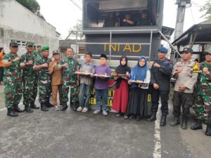 Sinergi TNI dan Brimob Polda Sumut, Berbagi Makanan Bergizi di Panti Asuhan Al-Marhamah Medan