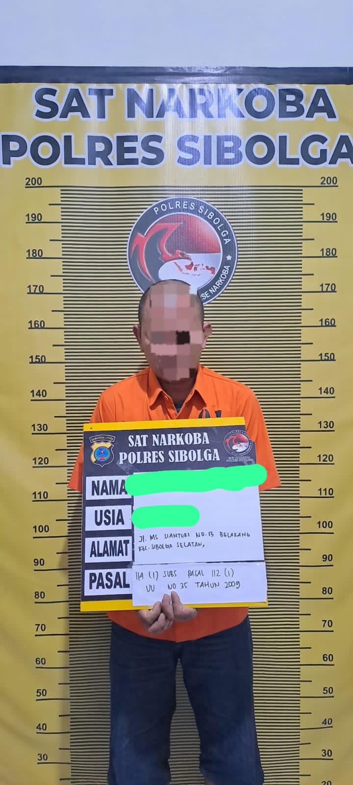 Polres Sibolga Kembali Ringkus Residivis Pemilik Sabu Asal Aek Habil