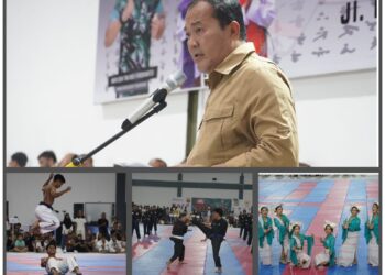 Danrem 022/PT Kolonel Inf Tagor Rio Pasaribu Resmi Membuka Kejuaraan Taekwondo Sabuk Hitam Nusantara Piala Pangdam l/BB