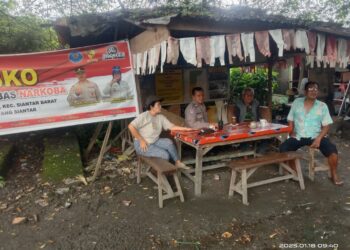 Polsek Siantar Barat Patroli Kampung Bebas Dari Narkoba di Jalan Jawa