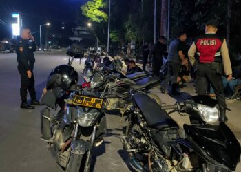Polres Pematangsiantar Amankan Dua Sepeda Motor Saat Operasi KRYD