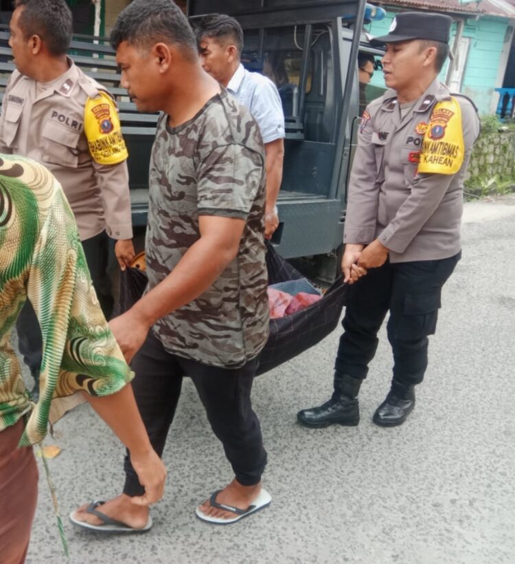 Polsek Siantar Utara Cek TKP Penemuan Mayat Dalam Parit Depan SD Impres Jalan Jati