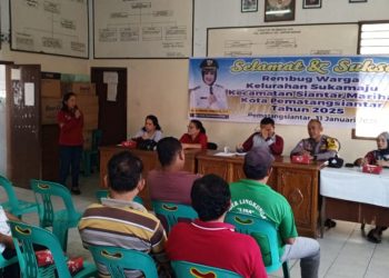 Polsek Siantar Marihat Hadiri Rembuk Warga Kelurahan Suka Maju