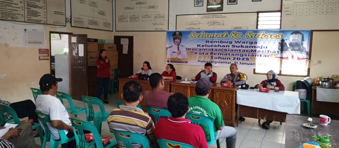 Polsek Siantar Marihat Hadiri Rembuk Warga Kelurahan Suka Maju Polsek Siantar Marihat Hadiri Rembuk Warga Kelurahan Suka Maju