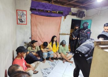 Brimob Polda Sumut dan Polrestabes Medan Berhasil Tangkap 7 Orang Lagi Pesta Narkoba di Denai