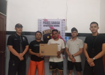 Dua Tersangka Pencurian Laptop Diamankan Tim Opsnal Sat Reskrim Polres Sibolga