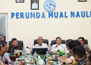 Di Bawah Kepemimpinan Pj Bupati Tapteng, PAD Perumda Mual Nauli Mengalami Peningkatan 