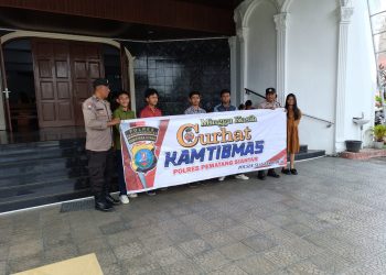 Polres Pematangsiantar Sambangi Jemaat Gereja Lewat Minggu Kasih
