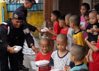 Minggu Kasih, Satuan Brimob Polda Sumut Berbagi Kasih di Panti Asuhan Yayasan Kasih Paca Anjeli 