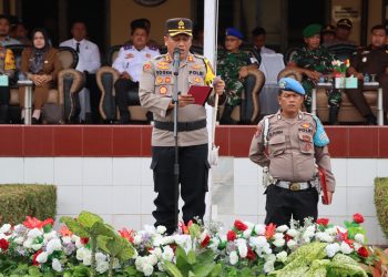 Operasi Keselamatan Toba 2025, Kapolres Pematangsiantar Pimpin Apel Gelar Pasukan