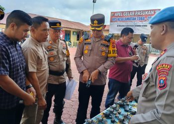 Tingkatkan Pengawasan Terhadap Personil Pemegang Senpi, Kapolres Taput Lakukan Pengecekan Secara Berkala 