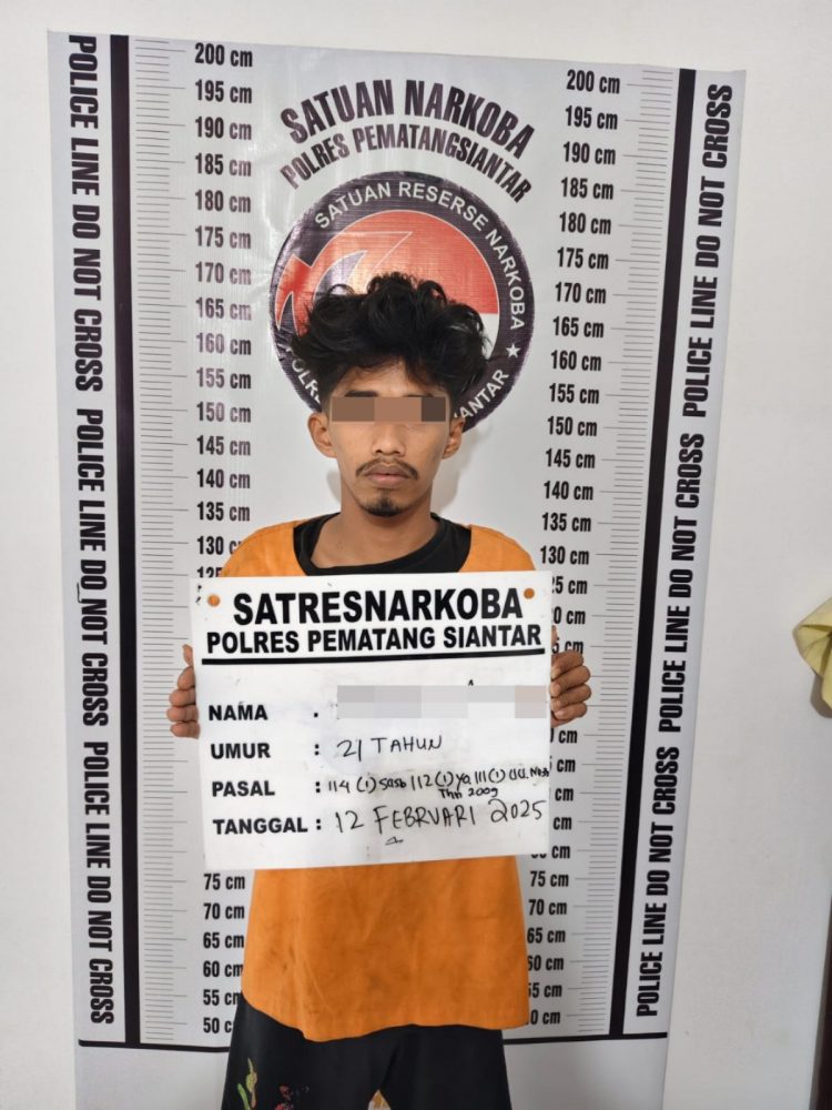 Ringkus Pengedar Narkoba, Polres Pematangsiantar Sita 1,59 Gram Sabu