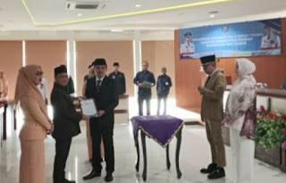 Pelantikan dan Sertijab Sekda Way Kanan, Saipul Serahkan Tugas kepada Arie Anthony Thamrin 