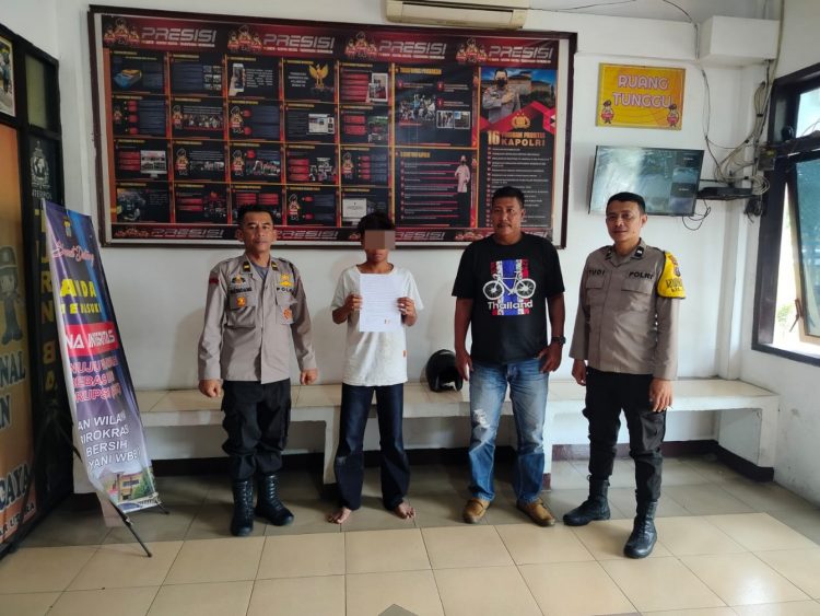 Diamankan saat Tawuran, Remaja 15 Tahun Mendapat Pembinaan dari Polsek Sianțar Utara 