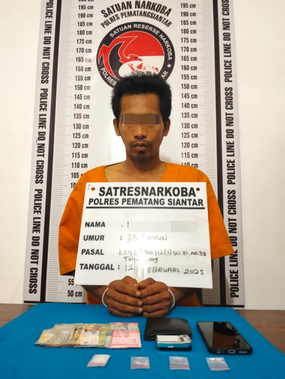 Polres Pematangsiantar Berhasil Gagalkan 2.64 Gram Sabu Beredar di Jalan Ade Irna Suryani