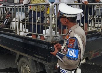 Sat Lantas Polres Pematangsiantar Lakukan Penindakan Truk ODOL dan Mobil Barang Pengangkut Orang