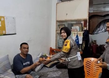 Ops Keselamatan Toba 2025, Kasat Lantas Polres Pematangsiantar Kunjungi Korban Laka Lantas