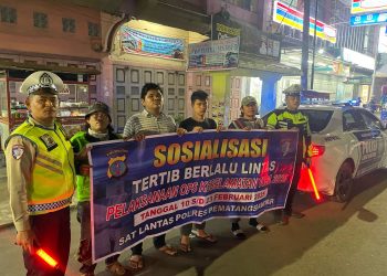 Satlantas Polres Pematangsiantar Gencarkan Sosialisasikan Ops Keselamatan Toba 2025