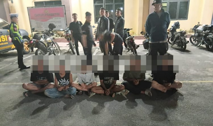 Timsus Dayok Mirah Polres Pematangsiantar Amankan 6 Remaja Diduga Hendak Tawuran dan 1 Sepeda Motor 