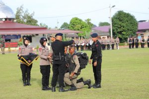Dansat Brimob Polda Sumut Tekankan Pentingnya Meningkatkan Keterampilan kepada Bintara dan Tamtama Remaja