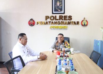 Kapolres Pematangsiantar Terima Audiensi Kalapas Kelas IIA Pematangsiantar Davy Bartian