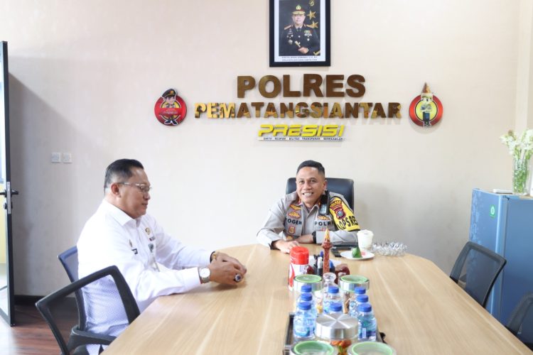 Kapolres Pematangsiantar Terima Audiensi Kalapas Kelas IIA Pematangsiantar Davy Bartian