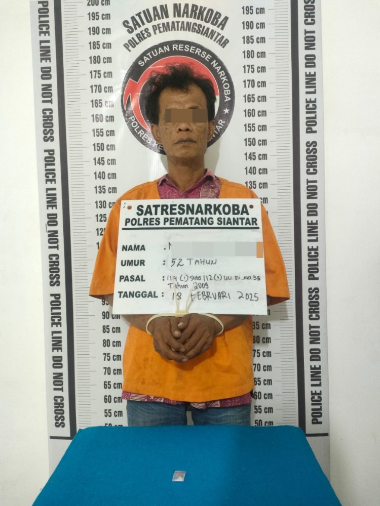 Polres Pematangsiantar Tangkap Pengedar Sabu Di Jalan Siak