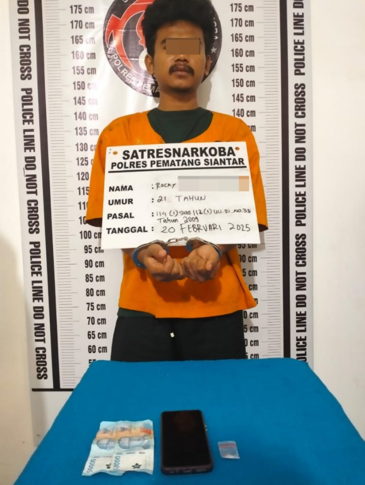 Polres Pematangsiantar Ciduk Pemuda Asal Tojai Lama Pemilik 0,43 Gram Sabu