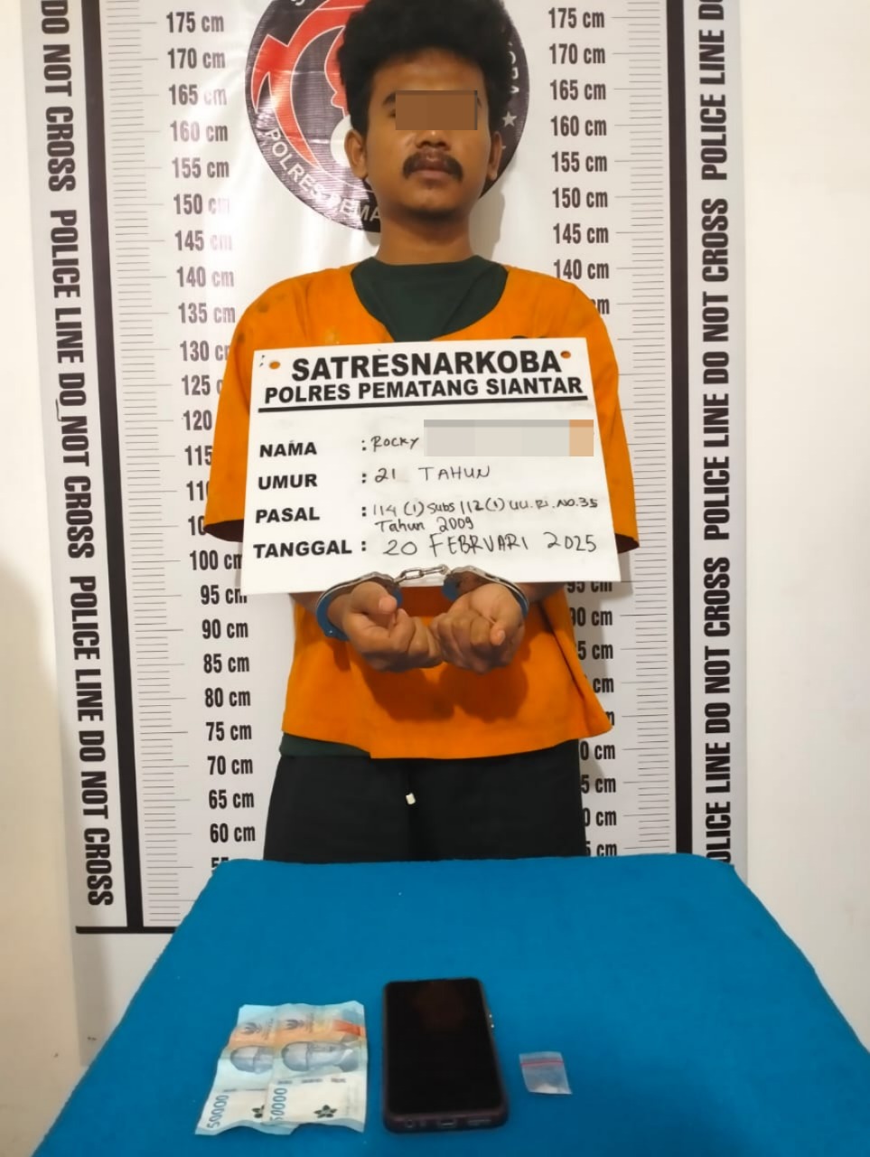 Polres Pematangsiantar Ciduk Pemuda Asal Tojai Lama Pemilik 0,43 Gram Sabu
