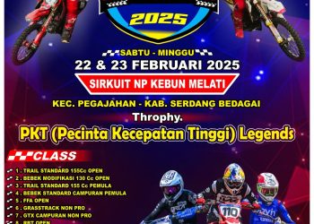 23 Pebruari 2025, Motocross Bakal Berlangsung di Sirkuit NP Kebun Melati Pegajahan 