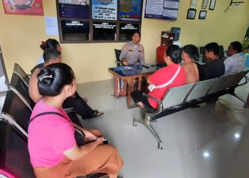 Sat Binmas Polres Pematangsiantar Lakukan Pembinaan Tiga Remaja yang Diamankan Hendak Tawuran