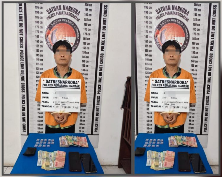 Polres Pematangsiantar Ciduk Dua Pengedar Sabu Lorong 7 Parluasan