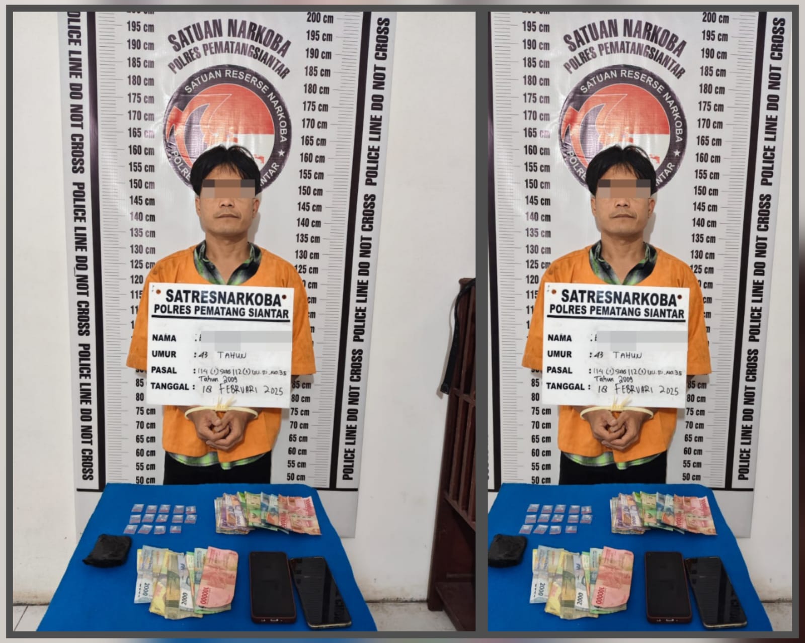 Polres Pematangsiantar Ciduk Dua Pengedar Sabu Lorong 7 Parluasan