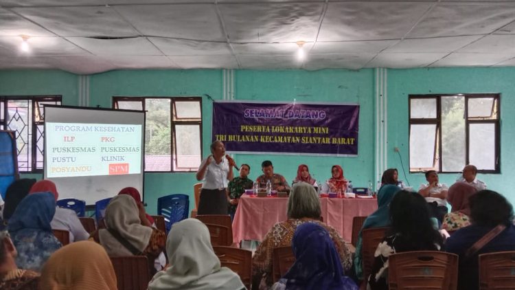 Polsek Siantar Barat Hadiri Lokakarya Mini Tri Bulanan Kecamatan Siantar Barat