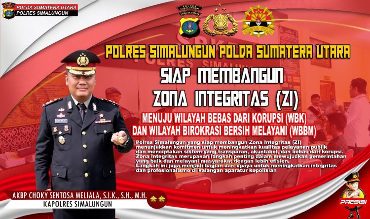 Polres Simalungun Bangun Zona Integritas, Menuju Wilayah Bebas Korupsi dan Birokrasi Bersih Melayani