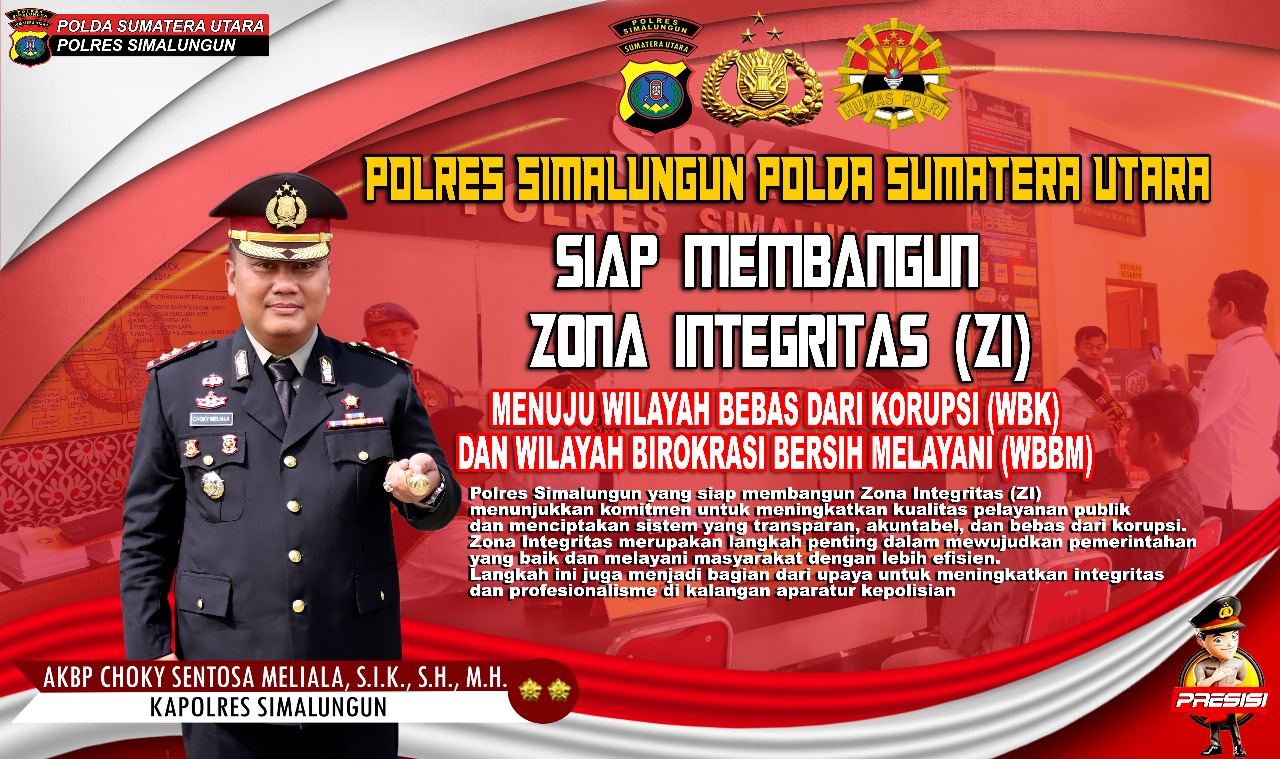 Polres Simalungun Bangun Zona Integritas, Menuju Wilayah Bebas Korupsi dan Birokrasi Bersih Melayani