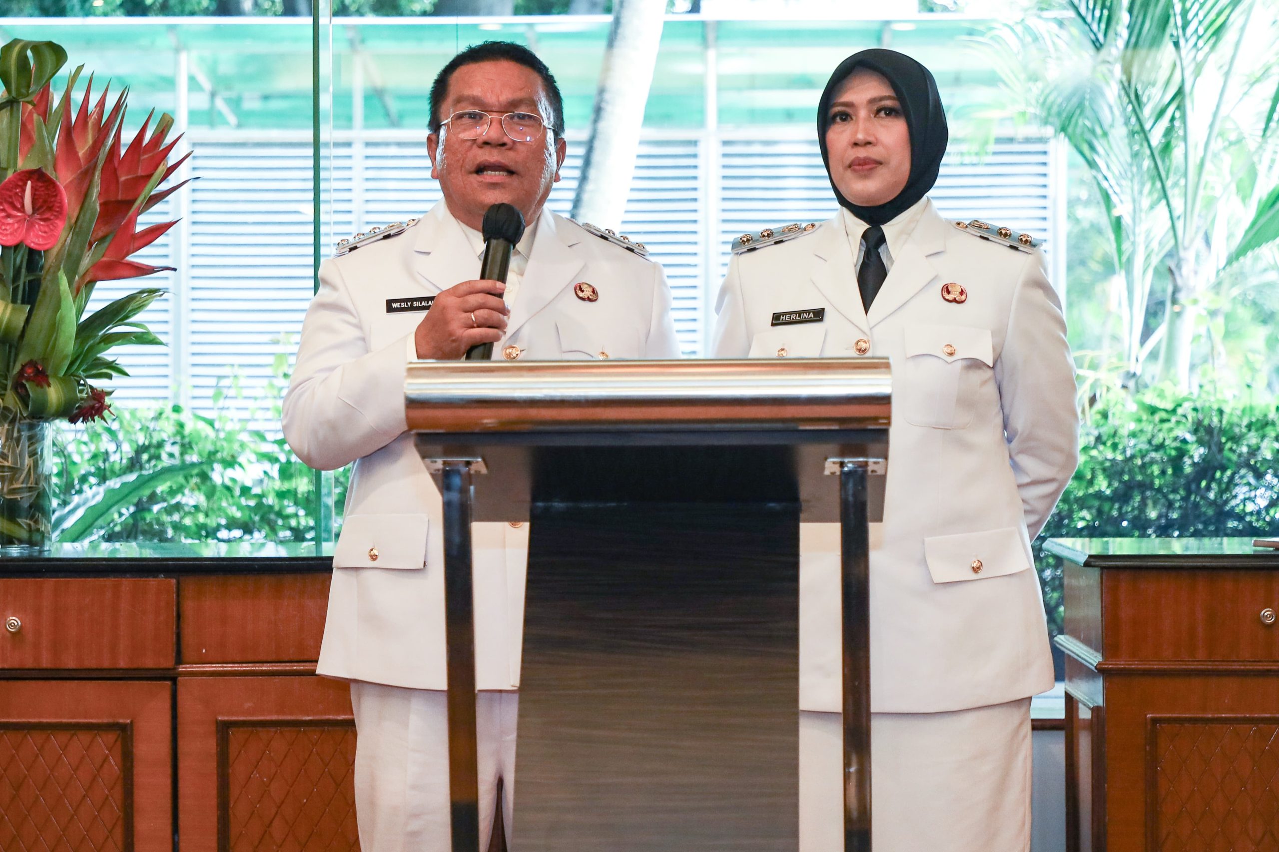 Wali Kota Wesly Silalahi dan Wakil Wali Kota Herlina Hadiri Acara Temu Ramah Bersama DPRD dan Pimpinan OPD 