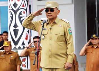 Pimpin Apel Gabungan Perdana, Bupati Simalungun H Anton Achmad Saragih Ajak ASN Bahu Membahu Membangun Simalungun