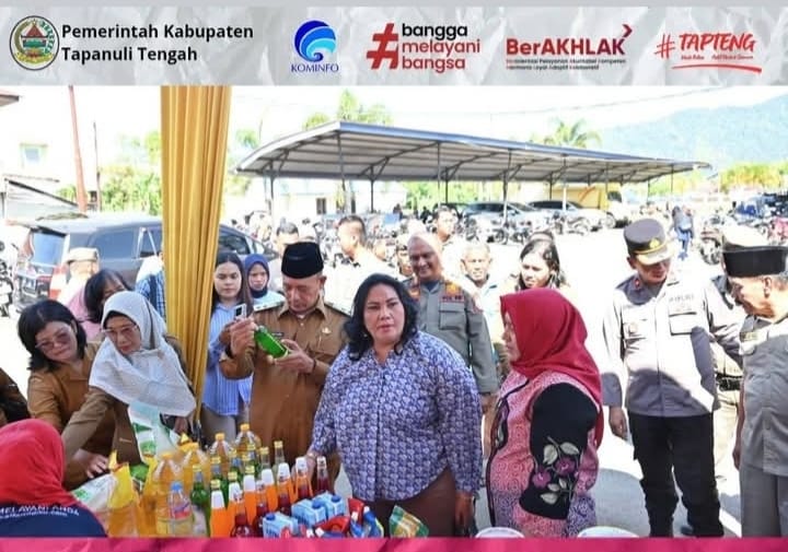 Ramadhan Dan Sambut Hari Raya Idul Fitri 1446 H, Wakil Bupati Tapteng Buka Pasar Murah Untuk Masyarakat Yang Kurang Mampu