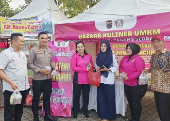 Pendekatan Religius Polri Dukung Bazar Kuliner UMKM Ramadhan di Sergai