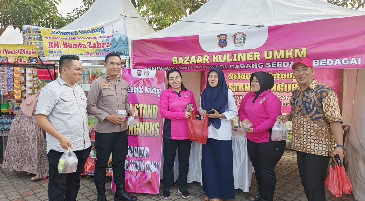 Pendekatan Religius Polri Dukung Bazar Kuliner UMKM Ramadhan di Sergai