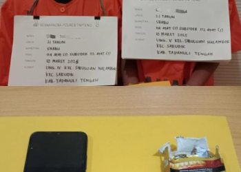 Warga Sarudik Tapanuli Tengah Ditangkap Tim Opsnal Resnarkoba Polres Tapteng Edarkan Sabu
