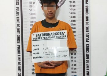 Polres Pematangsiantar Tangkap  Residivis Pengedar Sabu di Jalan Nagur