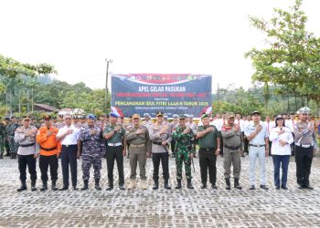 Apel Gelar Pasukan Operasi Kepolisian Terpusat Ketupat Toba Dihadiri Wakil Bupati Tapteng