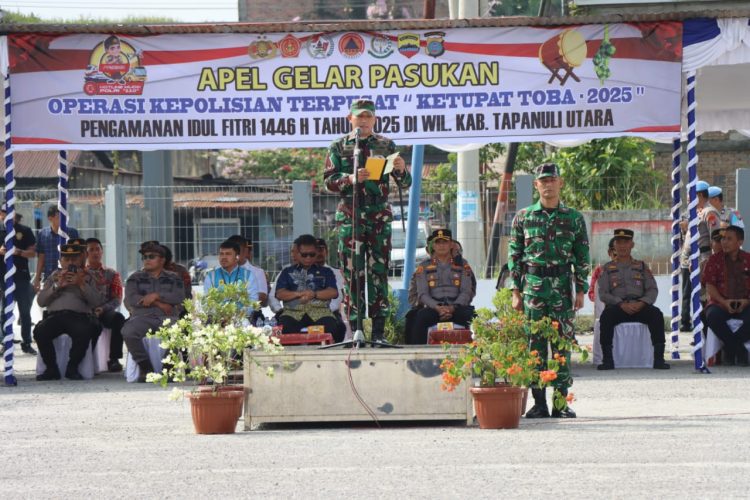 Polres Taput Laksanakan Apel Gelar Ops Ketupat Toba 2025 Dandim 0210/ TU Bertindak Sebagai Pimpinan Apel
