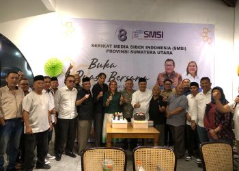 Gelar Buka Puasa dan Rayakan HUT ke-8, SMSI Sumut Berbagi Berkah Ramadhan ke Anak Yatim