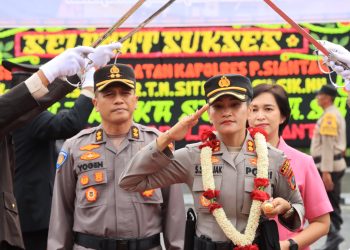 Polres Pematangsiantar Gelar Penyambutan Kapolres AKBP Sah Udur Togi Marito Sitinjak dan Pelepasan AKBP Yogen Heroes Baruno